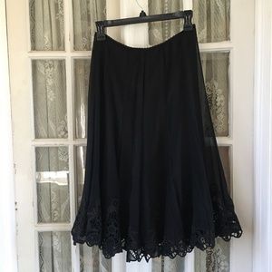 ELIE TAHARI Silk Skirt - Size 0 (runs large)